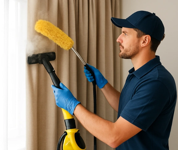 Trusted blind cleaning technician Matty Curtain Cleaning the-slopes-nsw QLD