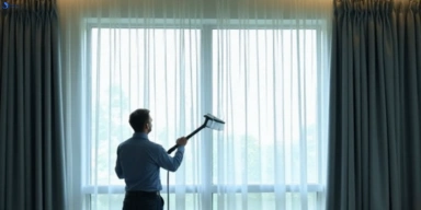 Commercial drapes cleaning service the-slopes-nsw hotels offices